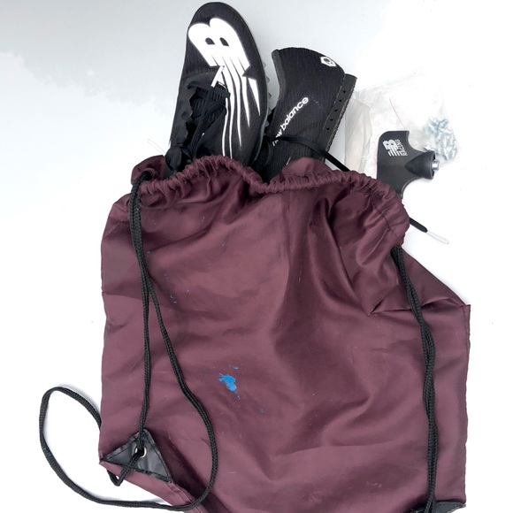 New Balance Men’s UMD500 B7 Track Shoes  Blk/Wht Size US 7.5 With Spikes And Key - Picture 14 of 16